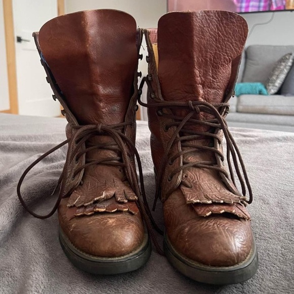 size 5 durango boots all leather brown - Picture 2 of 4